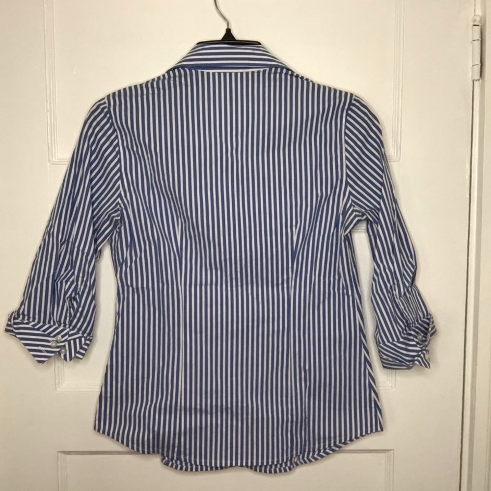 Talbots striped button up - Picture 2 of 4
